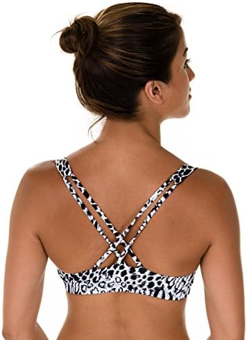 Onzie Criss Cross Bra Top White Tiger Large