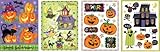 Impact Innovations Halloween Vinyl Static Cling Window Decoration, Monster Bash, 4-Pack Assortment