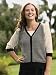 Elbow-Sleeve Color-block Cardigan