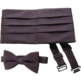 Joseph Abboud Mens 9127 Silk Cummerbund and Bow Tie Set Bowties