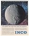 1961 Inco Nickel Probes New World of Cryogenics Print Ad