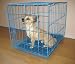 Blue Samll Wire Dog Kennel / Cage -24x17x20