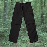 IMAGE OF Ultra Force Black Zipper P/C BDU Pants MEDIUM