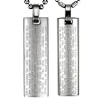 Lord's Prayer and Cross Stainless Steel Pendant Necklace English Couples Set 18"/20-24"