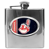 Cleveland Indians 6oz Stainless Steel Flask