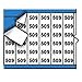 Brady WM-509-PK, 112231 Solid Nos. - Legend: 509, (5 Packs of 25 pcs)
