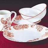 Corelle Impressions 20-pc. Red Paisley Dinnerware Set