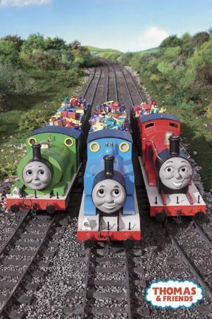 Thomas, Percy & James Laden with Gifts Thomas the Tank Engine TV 60x91.5cm Poster