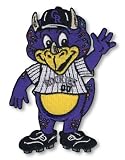 2 Patch Pack - Colorado Rockies Mascot Dinger MLB Baseball Patches