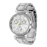 Geneva Platinum Men's Chronograph Look Watch