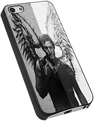 Daryl Dixon Black and White Angel Wings for Iphone Case (iPhone 6 plus/6S plus black)