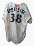 Curt Schilling Autographed Arizona Diamondbacks Pinstripe Jersey