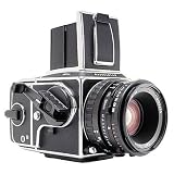 Hasselblad 503-CW Chrome Medium Format Manual Focus SLR Camera Kit, with Waist Level Finder, A-12 Back & 80mm f/2.8 Planar T* CFE Lens