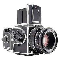 Hasselblad 503-CW Chrome Medium Format Manual Focus SLR Camera Kit, with Waist Level Finder, A-12 Back & 80mm f/2.8 Planar T* CFE Lens