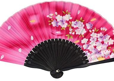 Silk Fans and parasols - 1 Piece/Set Hand Fans Garden Theme / Asian Theme / Floral Theme / Butterfly Theme Pink