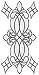 Brewster 93806 Vineyard Stained Glass Peel & Stick Wall Decal, Clear