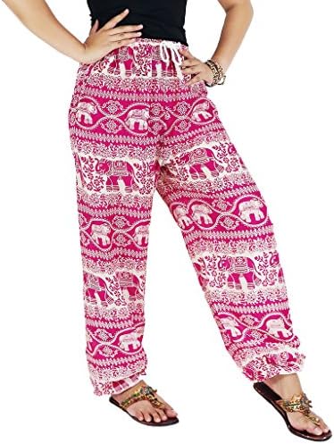 Villas - Elephant Collection- Super Soft Loose Jinny Harem Trousers (JCH-01_Pink)