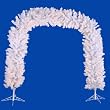 8' Pre-Lit Crystal White Arch Artificial Christmas Tree - Clear Lights