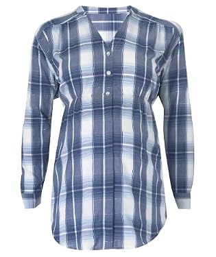 Maternity Check Long Shirt