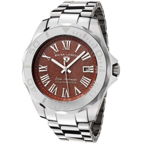 Swiss Legend Men's 18010A-55 Tungsten Collection Automatic Red Sandstone Dial Watch