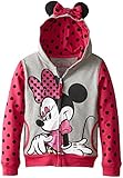 Disney Girls' Minnie Hoodie with Bow and Ear