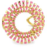 Trina Turk Sunburst Gold And Hot Pink Cuff Bra