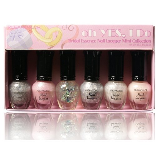 KLEANCOLOR Nail Lacquer Mini Collection - oh YES, I Do Bridal Essence - KCNPC600 KLEANCOLOR Nail Lacquer Mini Collection - oh YES, I Do Bridal Essence - KCNPC600