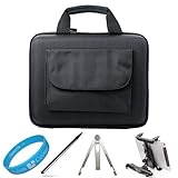 Nylon Black Durable Cube with Pocket Series Carrying Case with Pocket for L ....