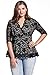 Dilanni Women V-neck Half Sleeve High Waist Formal Linder Lace Top (0X-5X)