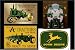 John Deere Tractor Magnets, Set of Four