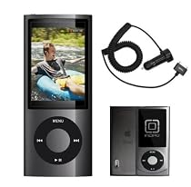 iPod nano 8 GB Black (5th Generation), Car Charger, and Case Bundle