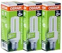 Osram 61451P3 Duluxstar E27 Energiesparlampe in R&ouml;hrenform 3er Pack 11W/827, warmwei&szlig;