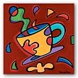 Red Coffee Mug by Sonya Paz 12"x12" Art Print Poster