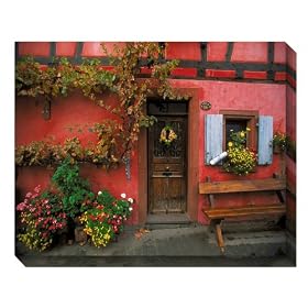 Blue Garden Designs #63827OD Famille Bergmann Outdoor Canvas Art, 40-inch-by-30-inch by 