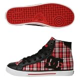 DC Chelsea Mid Red Womens Skate Shoes - 302278-ATR