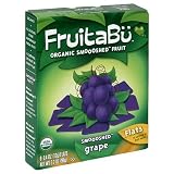 FruitaBu Organic Smooshed Fruit, Smoooshed Grape, 8 Count 0.4-Ounce Flats (Pack of 4)
