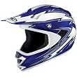 HJC Kane Men's CL-X5N Dirt Bike Motorcycle Helmet - MC-2 Blue/White/Black