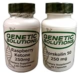 Raspberry Ketone 120ct and Forskolin 50 60ct Combo (Raspberry Ketones 250mg and Forskolin Standardized to 20% yielding 50mg active forskolin