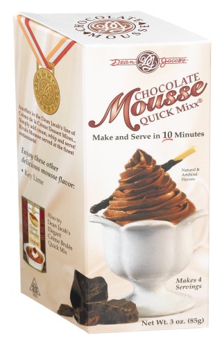 Dean Jacobs Chocolate Mousse Mix, 3-Ounce Boxes (Pack of 12) by Dean Jacobs
