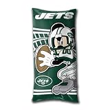 BSS - New York Jets NFL Mickey Folded Body Pillow (18in x 36in)
