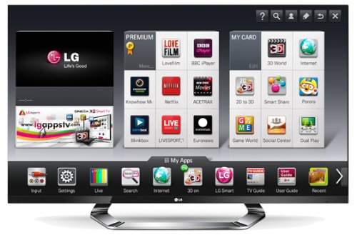 LG 42LM760T 42-inch Widescreen Full HD 1080p LED Cinema 3D Smart TV 200Hz Freeview HD