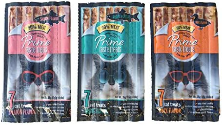 Prime Taste Jerky Treats, Salmon, Trout, and Chicken Flavor Cat Treats