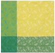 Durable Woven Jacquard 100% Cotton Yellow and Green DragonflyTablecloth 60x60 Inches