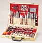 80 Piece Carving Set in Wooden Case