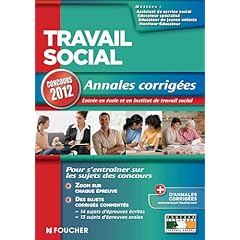 Travail social Annales corrig�es Concours 2012