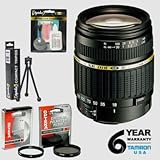 Tamron 18-200mm f/3.5-6.3 XR Di-II LD Aspherical Zoom Wide Angle Macro Lens & Filters & 6 Year Warranty & Accessory Kit for Canon Digital EOS