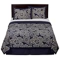 Home Ethnic Floral Comforter Set - Navy