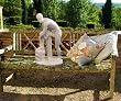 Classic greek hermes statue replica marble sculpture