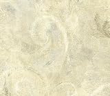 Almond Abstract Scroll Wallpaper