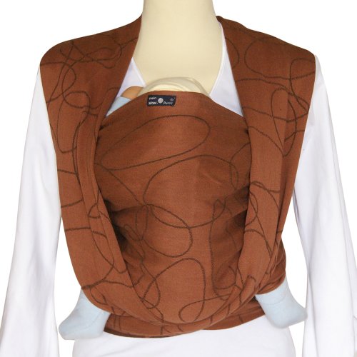 Didymos 462006 Babytragetuch, Modell Ellipsen schoko, Gr 6